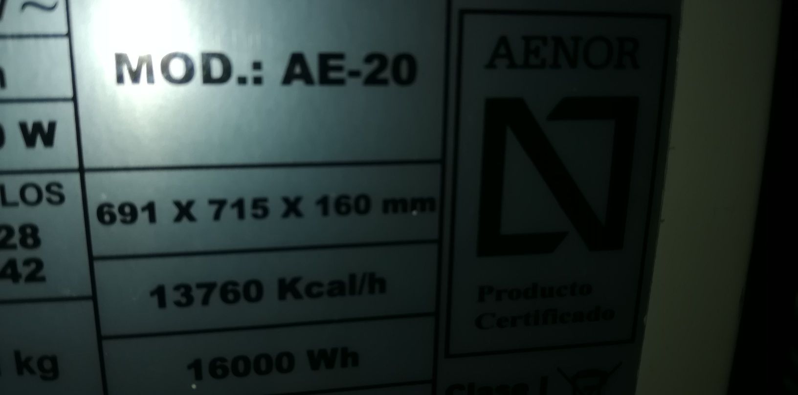 Aquecedor pedra vulcânica haverland 13760 klcal/H