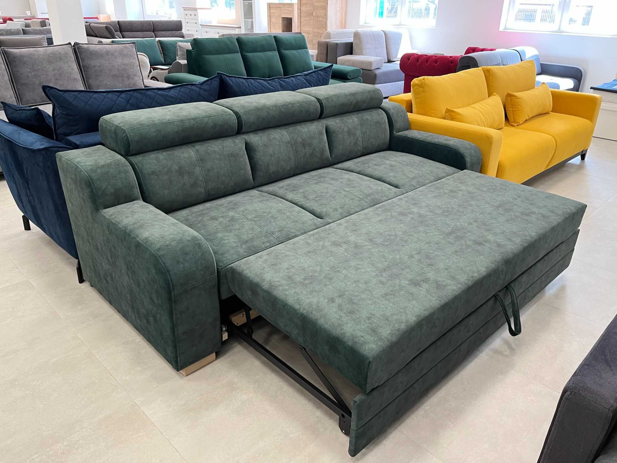 3-osobowa sofa Verona z funkcją spania, regulowane zagłówki, producent