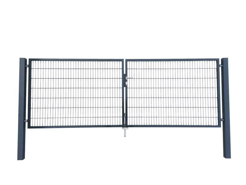 Brama ogrodzeniowa 2D 400x140 cm RAL 7016 (antracyt)