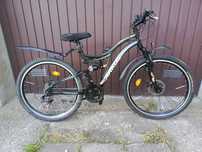 Rower MTB Arkus Graffiti 500 koła 24" amortyzacja, Shimano, błotniki