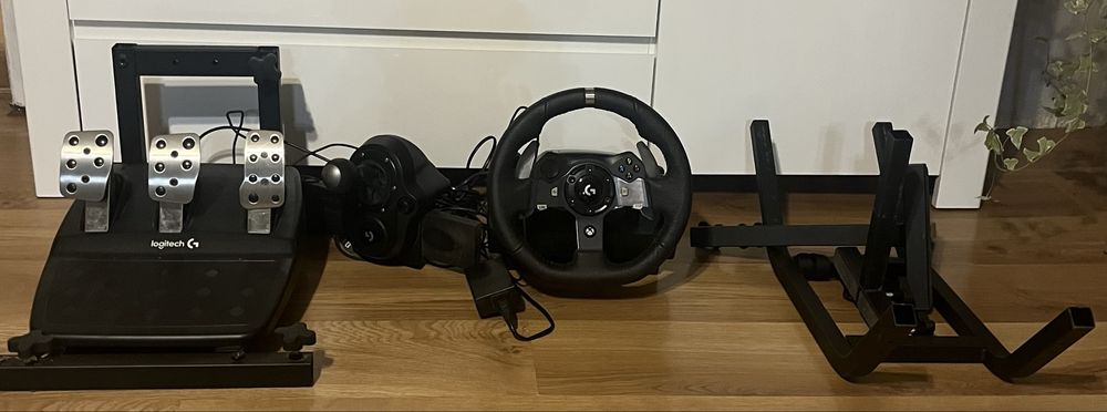 Logitech g29 + shifter + stelaż