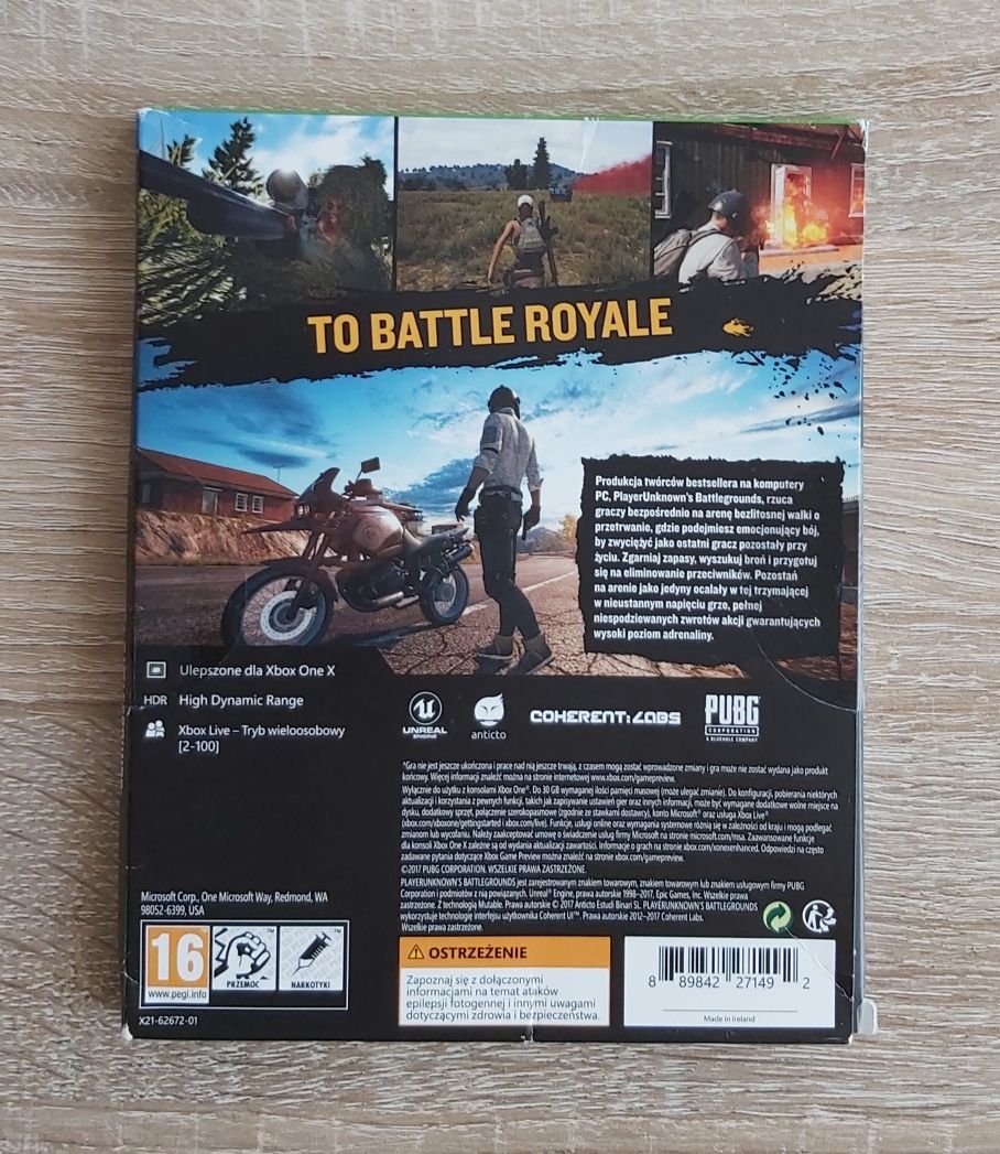 Battlegrounda XBOX ONE