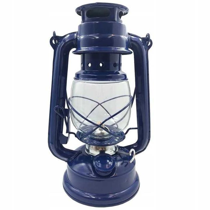 Lampa naftowa 24,5 cm RC034 niebieska