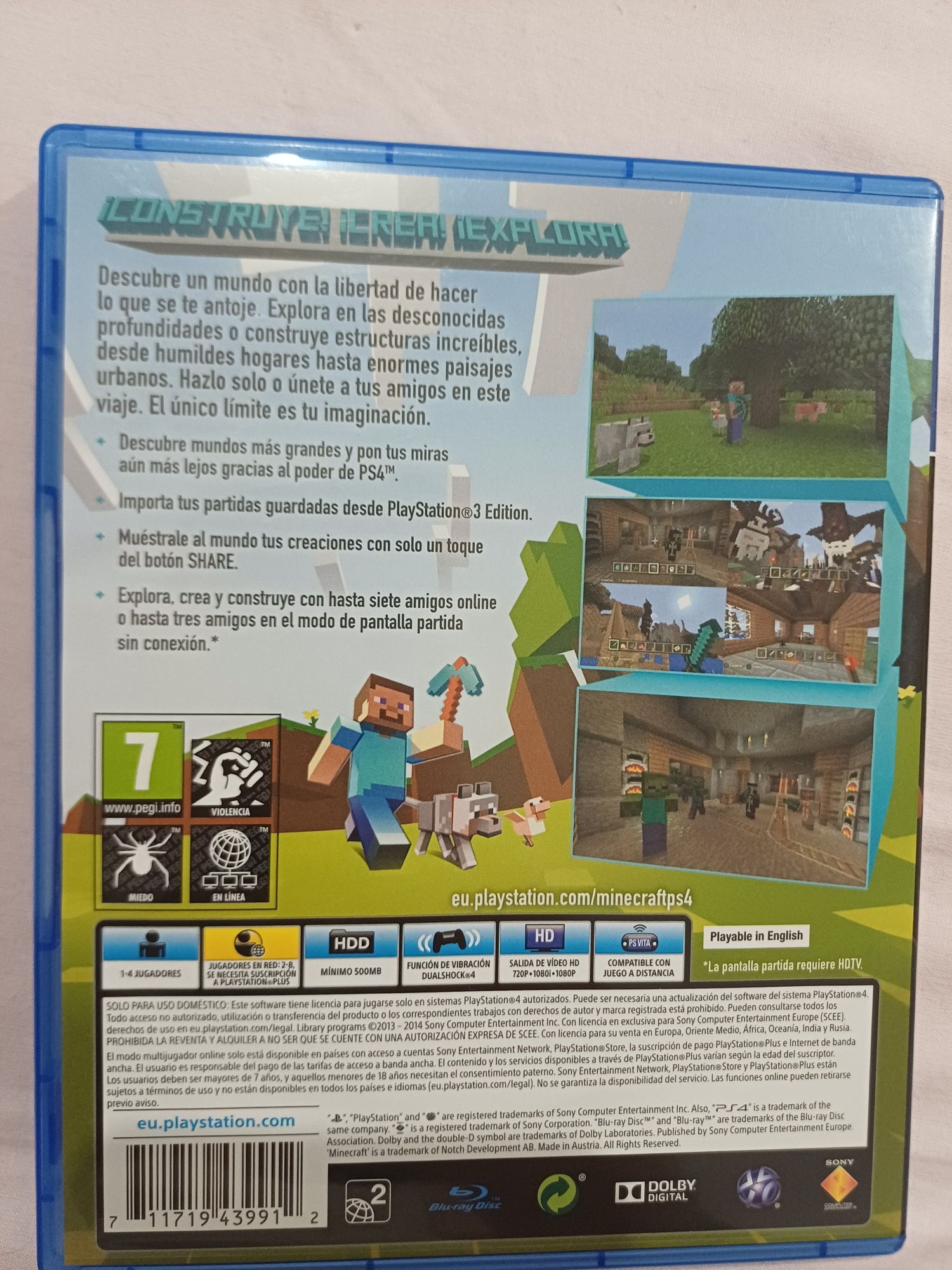 Vendo Minecraft Playstation4 Edition