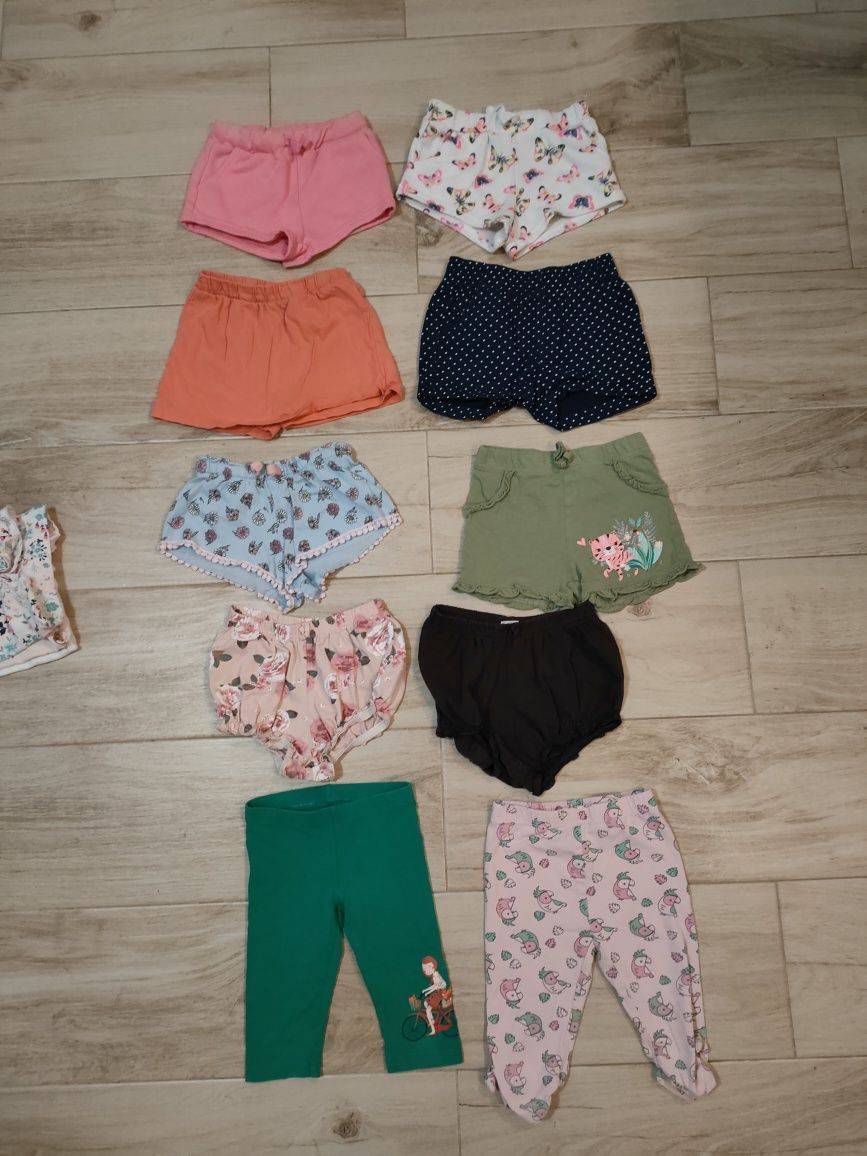 Paczka na lato 98/104 bluzka spodenki bloomersy H&M ElsA Anna kraina l