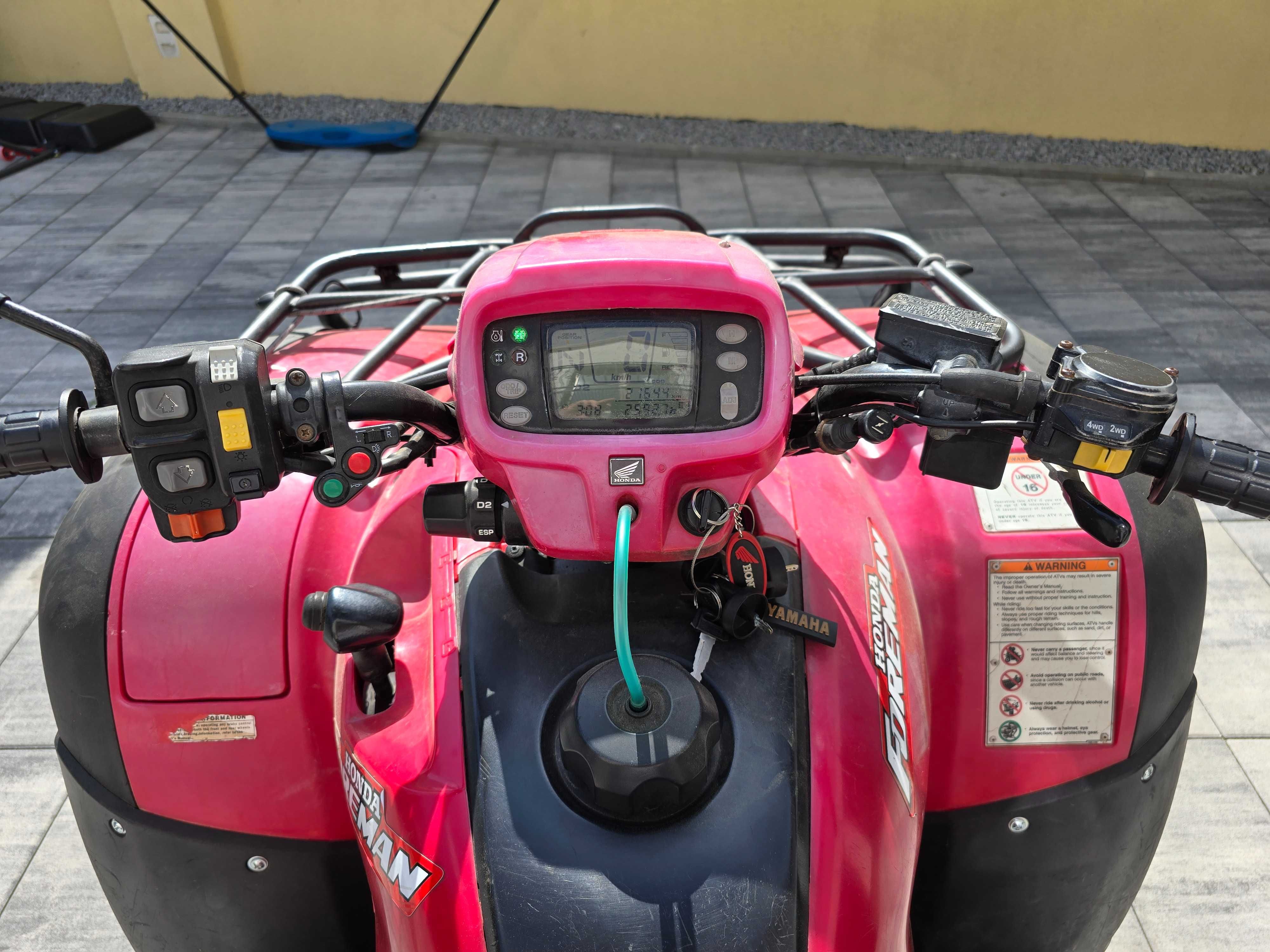 Honda trx500 4x4 automat ZAREJESTROWANY NA 2 OSOBY