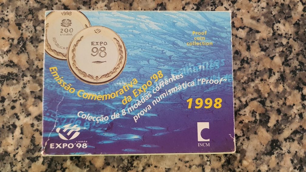 Moedas escudo comemorativa expo 1998