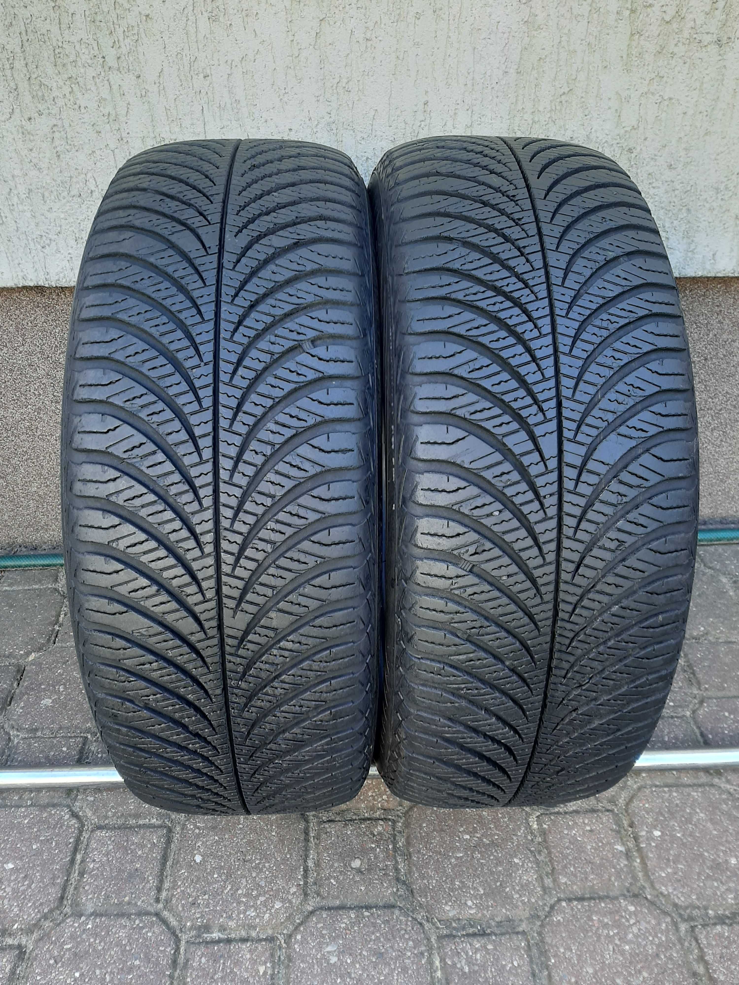 2x Opony całoroczne 195/55/16 GoodYear Vector4Sason 6mm 2015r