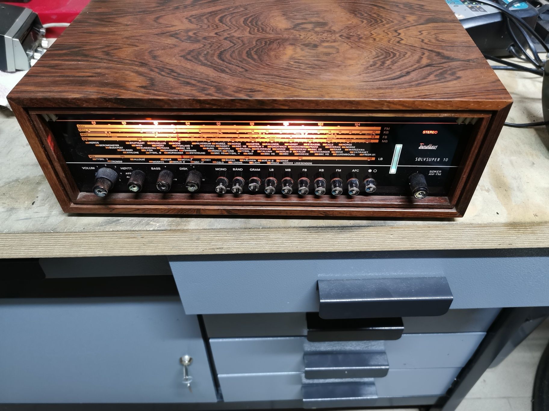 Amplituner, wzmacniacz, radio retro vintage