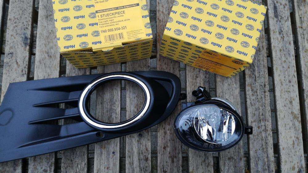 VW GOLF VI zaślepka + halogen HELLA komplet