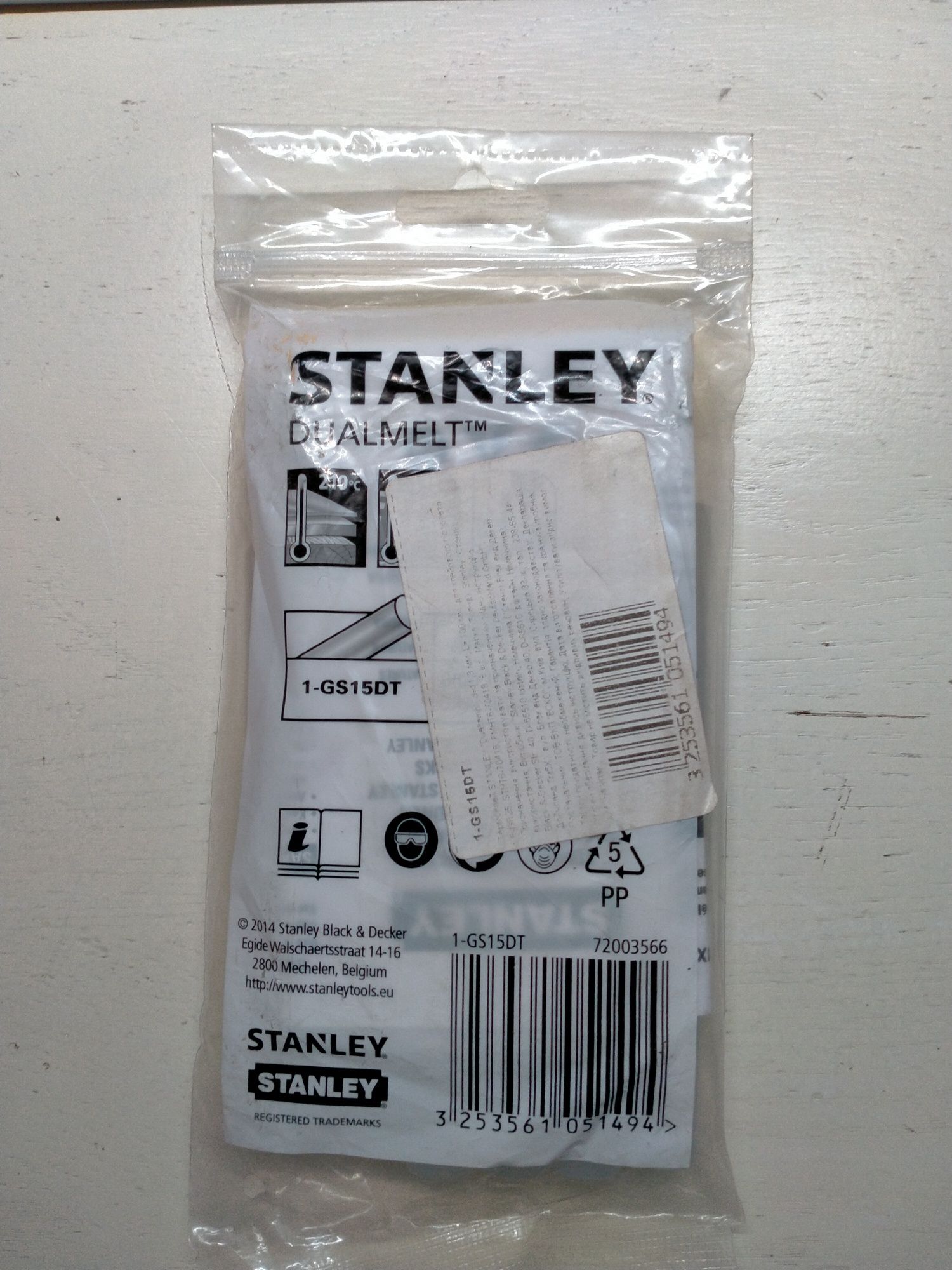 Термоклей Stanley DualTemp 11.3 мм 6 шт (1-GS15DT)