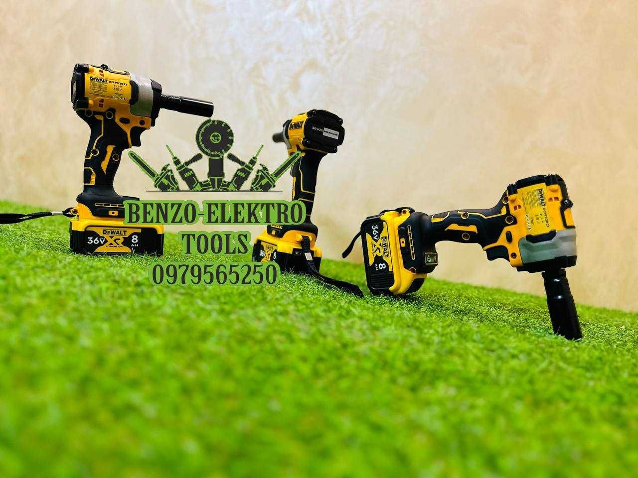 Аккумуляторный Гайковёрт 2/1 DeWalt 922 Головка 1/2 Brushless 36V 447n