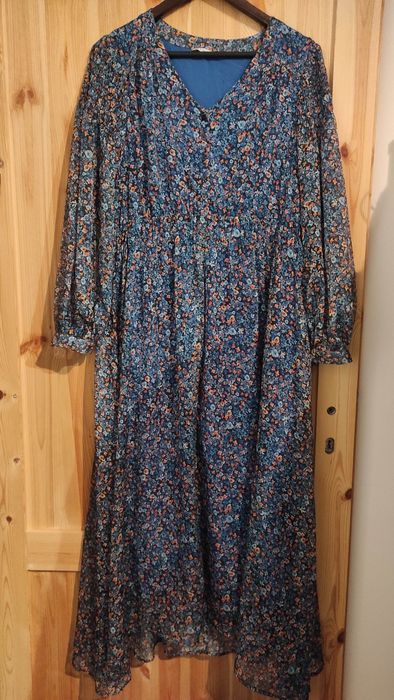 Zwiewna Sukienka w kwiaty Boho Tatuum rozmiar 40