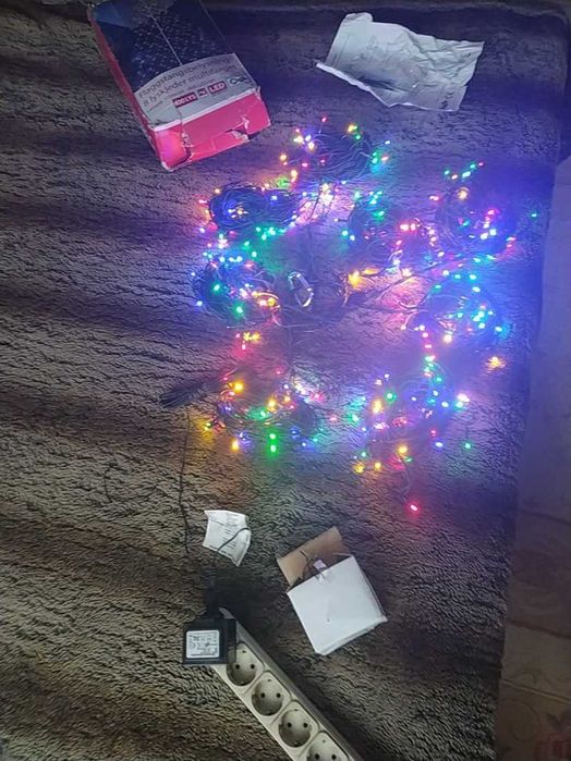 Гірлянда-ялинка по 10 метрів - 8 променів Led вулична