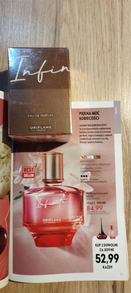 Infinita perfumy Oriflame na  prezent