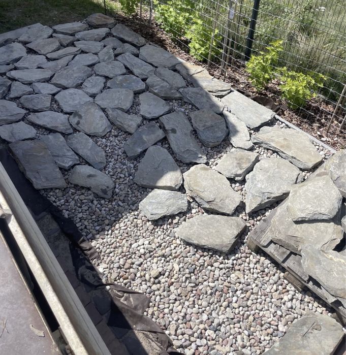 ŁUPEK SZAROGŁAZOWY Kamień Ogrodowy na Ścieżkę Elewacja Szarogłaz Grys