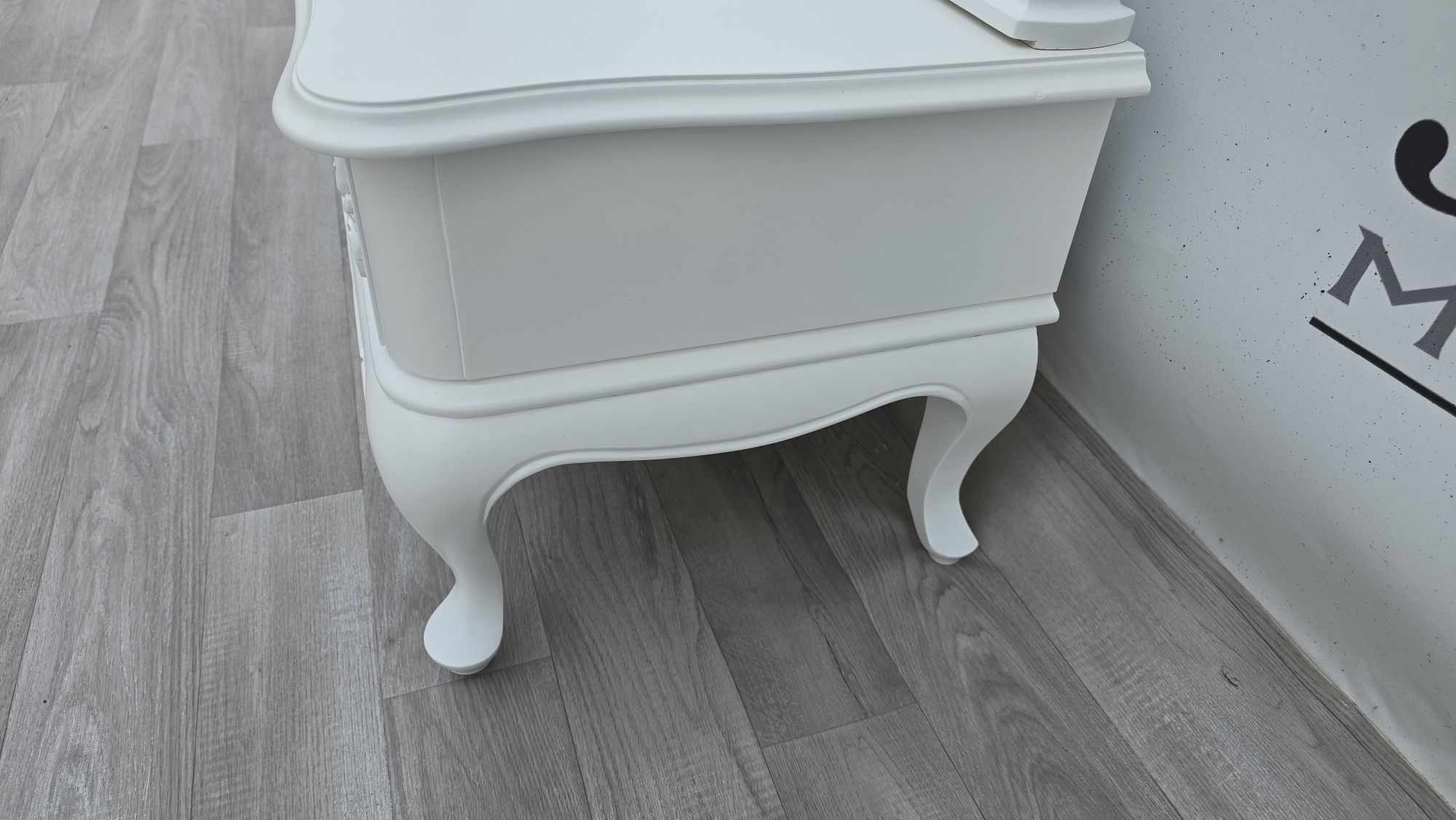 Toaletka Lustro Chippendale Białe