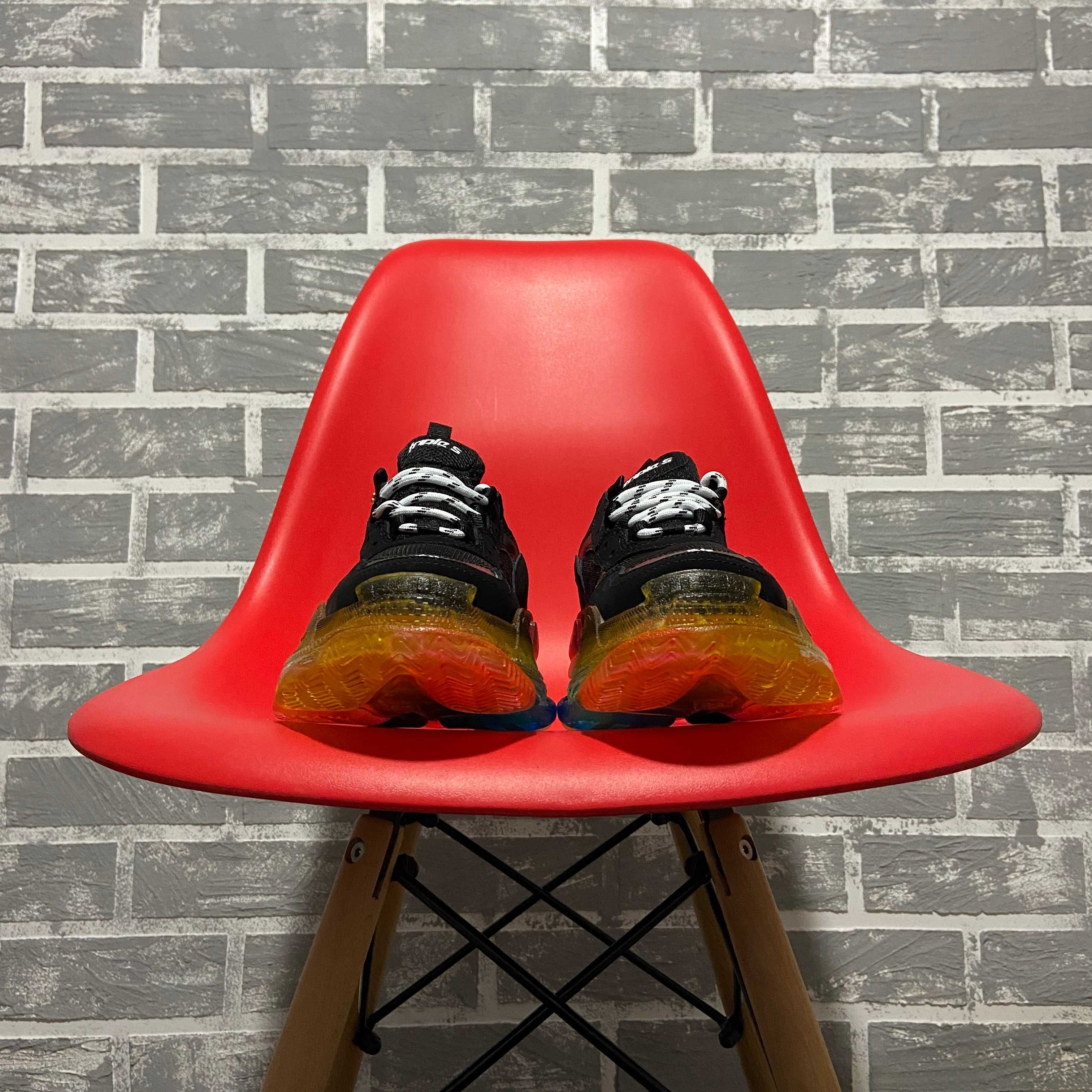 Balenciaga Triple S Clear Sole Black Rainbow