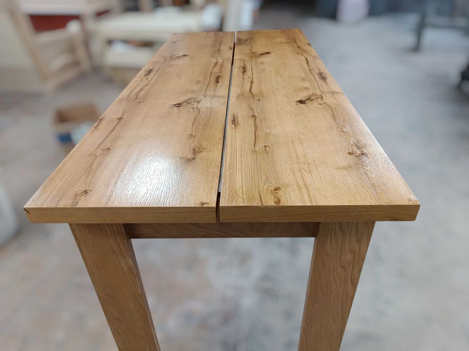 Nowy Stół Dębowy 150cm -z Widocznymi Sękami na Blacie -50% OUTLET