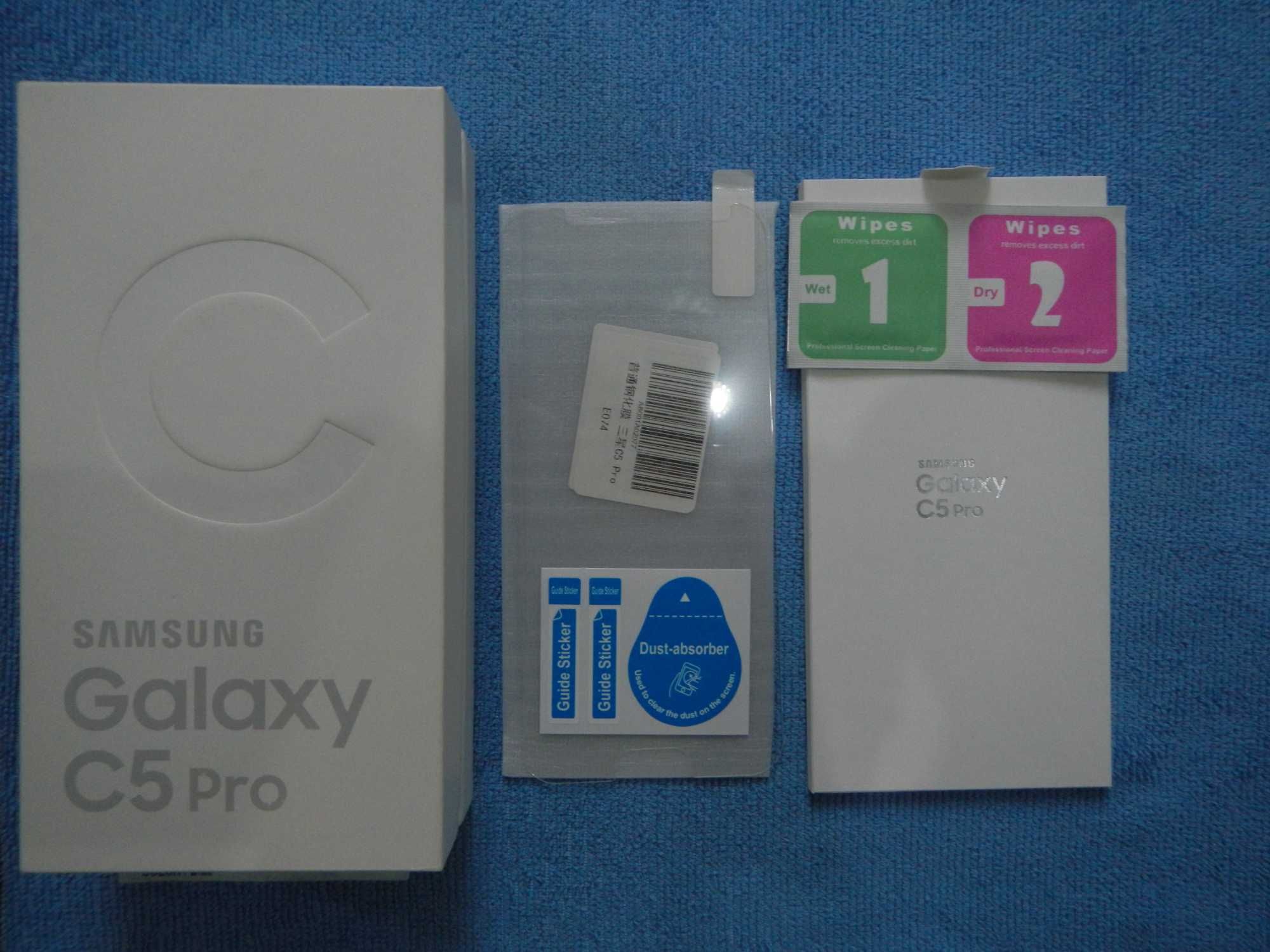 Смартфон Samsung Galaxy C5 Pro Duos 64Gb Blue SM-C5010 полный комплект