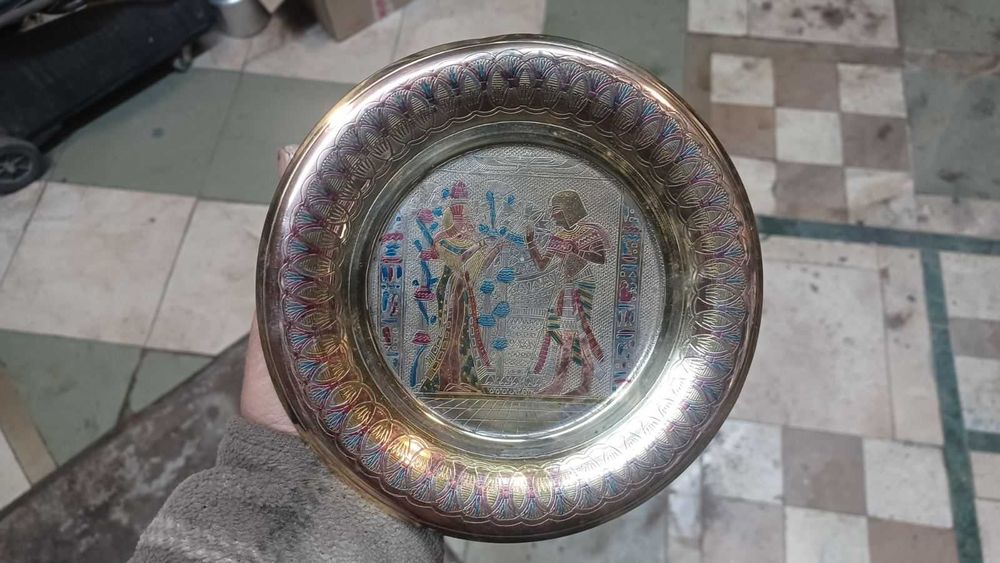 Декоративные тарелки настенные, медные