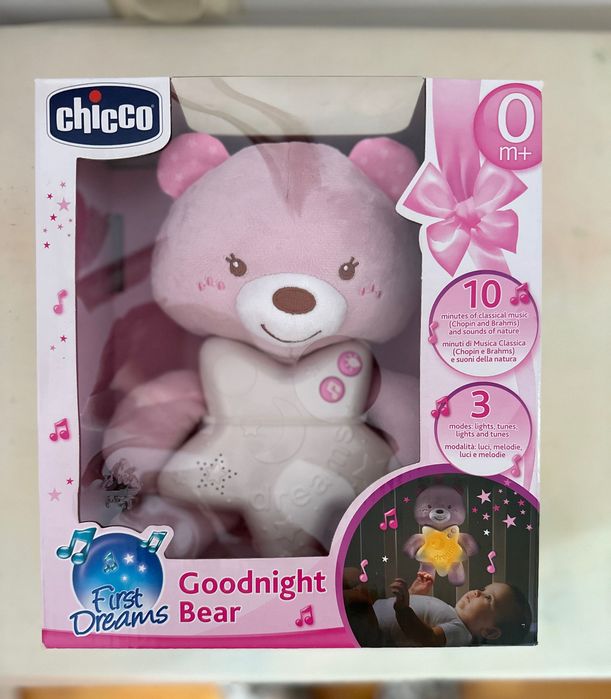 Chicco First Dreams Miś z Projektorem Różowy