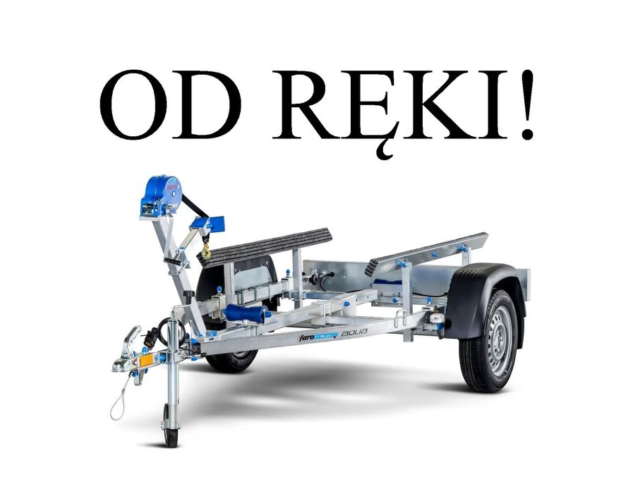 Faro Aqua Przyczepa pod skuter wodny łódź  do transportu, przewozu skutera wodnego, łódki, łódzi, pontonu, RATY!