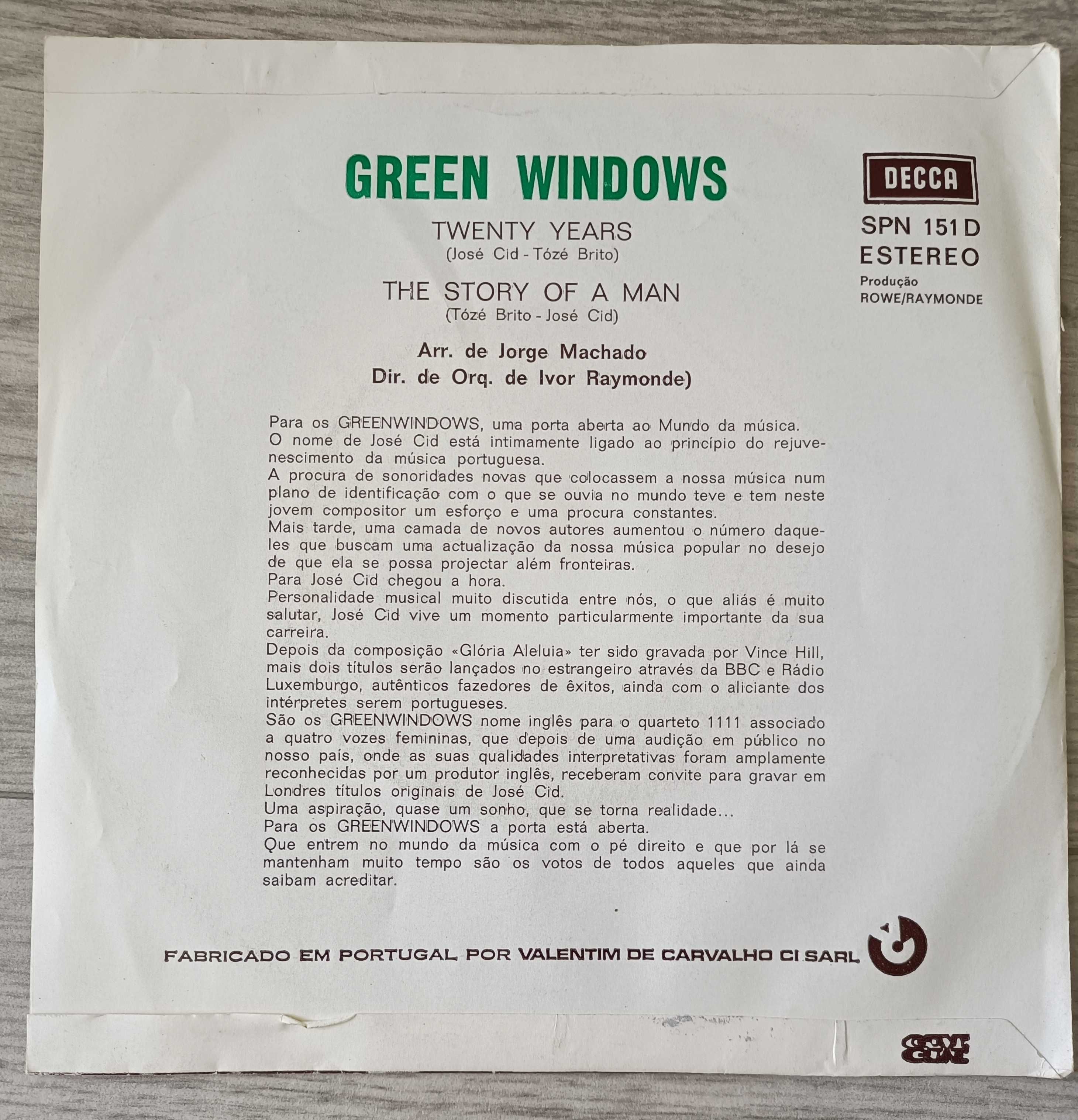 Green Windows - Twenty Years - 7''