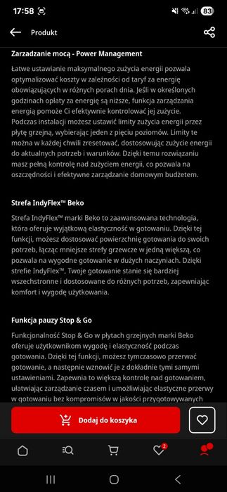 Płyta indukcyjna do zabudowy BEKO  HII64200FMT