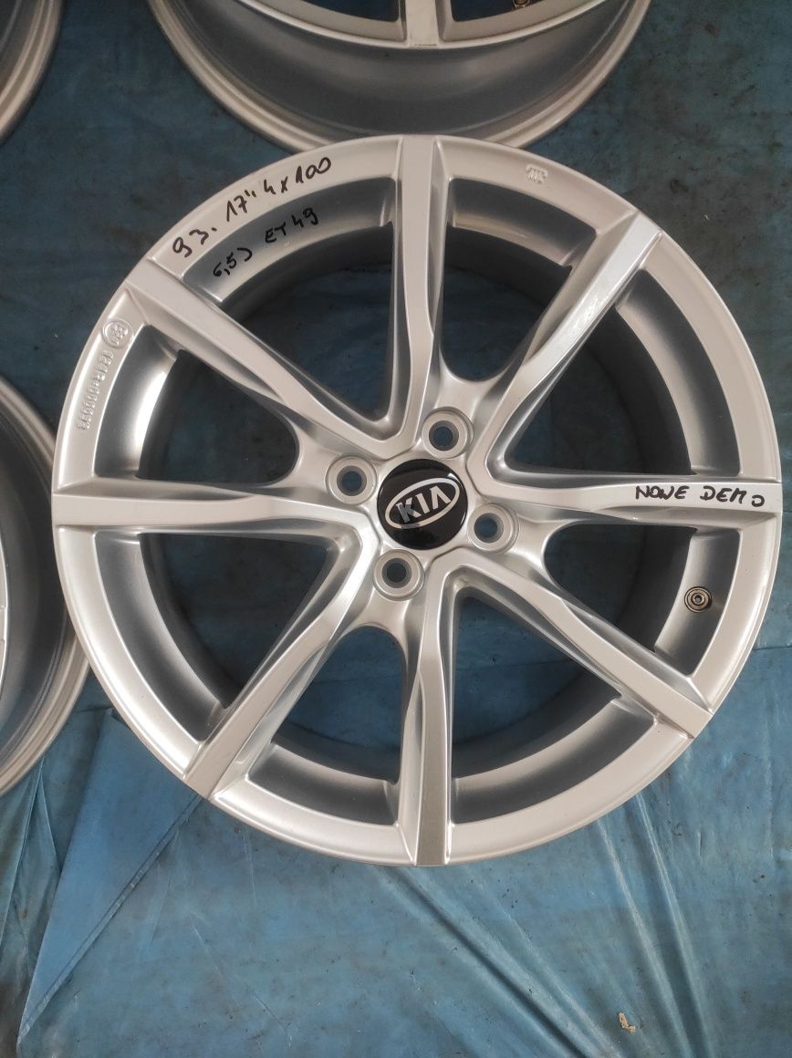 93 Felgi aluminiowe KIA R 17 4x100 NOWE DEMO