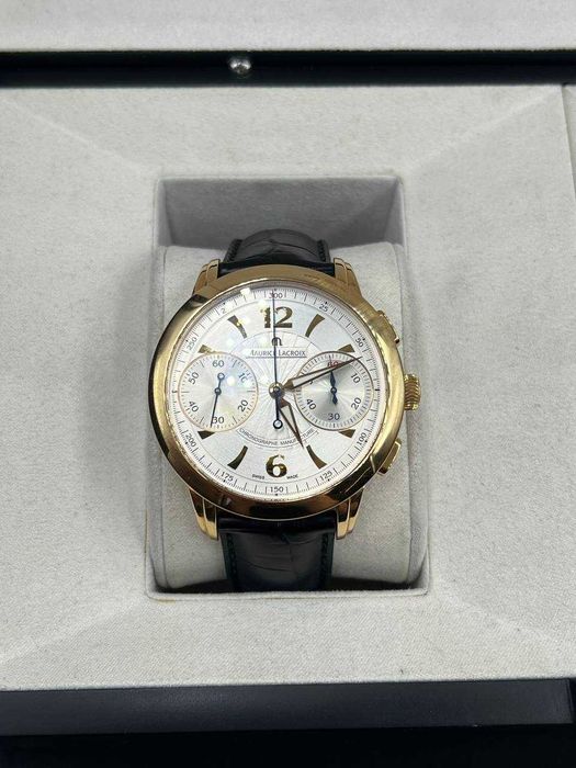 Złoty zegarek Maurice Lacroix Masterpiece 18k Chronographe