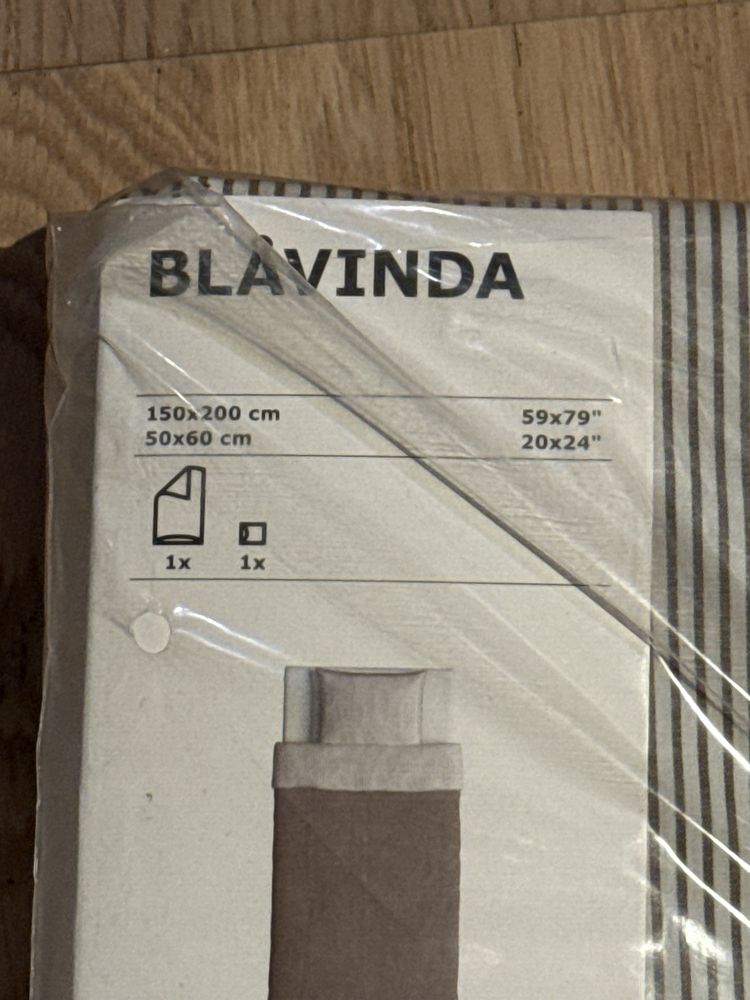 Posciel Blavinda Ikea poszwa i poszewka 150x200
