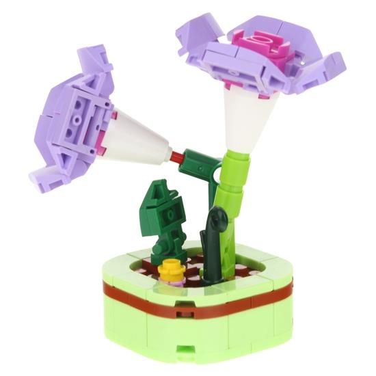 Klocki Konstrukcyjne Kwiaty w Doniczce do Budowania - Wilec