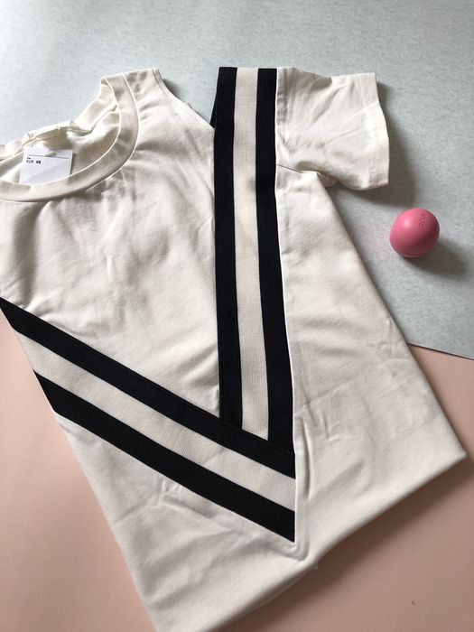 Платье плаття белое хлопок новое hm h&m xs-s