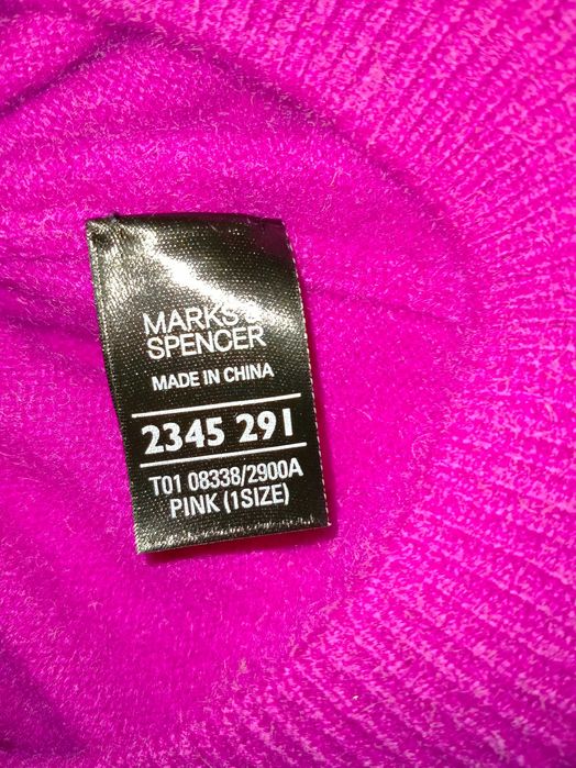 Czapka z kaszmiru Marks & Spencer Autograf