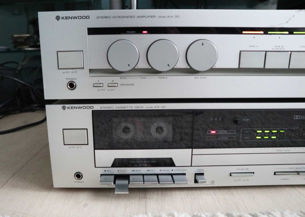 Комплект  усилитель KENWOOD KA-30 и кассетная дека KENWOOD KX-40