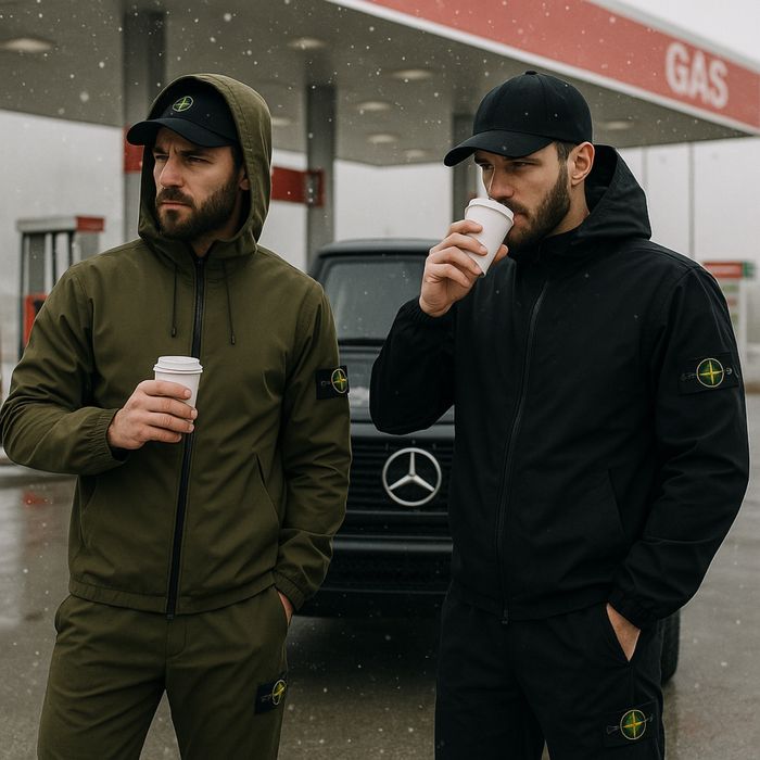 STONE ISLAND мужской спортивный костюм на флисе с флисом кофта штаны