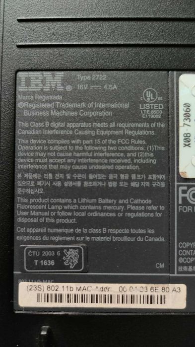 Thinkpad IBM R40