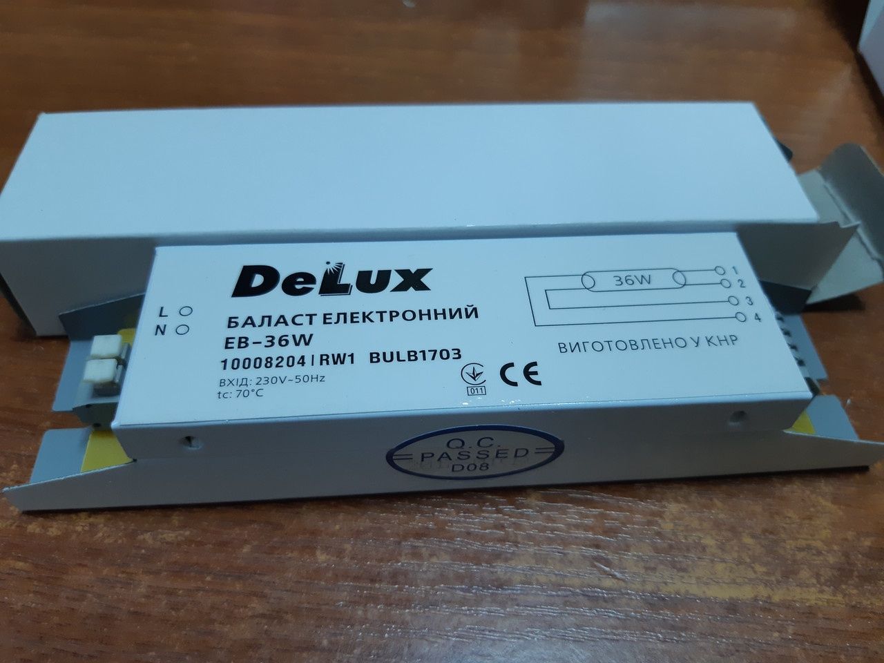 Баласт електронний DELUX 1*36W