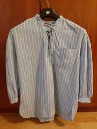 Koszula męska Zara r. XS w paski, bawełniana