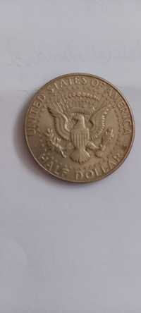 Moneta half dollar z 1968