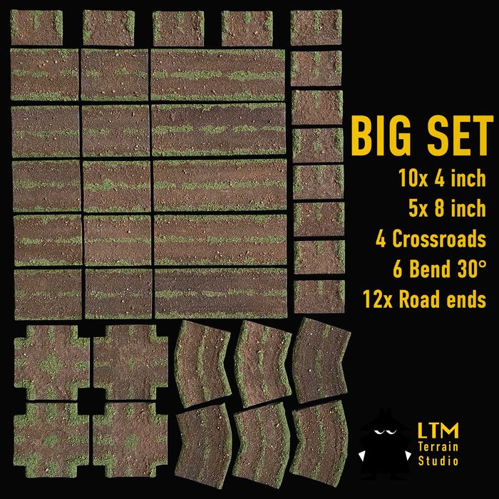 Zestaw dróg do gier bitewnych