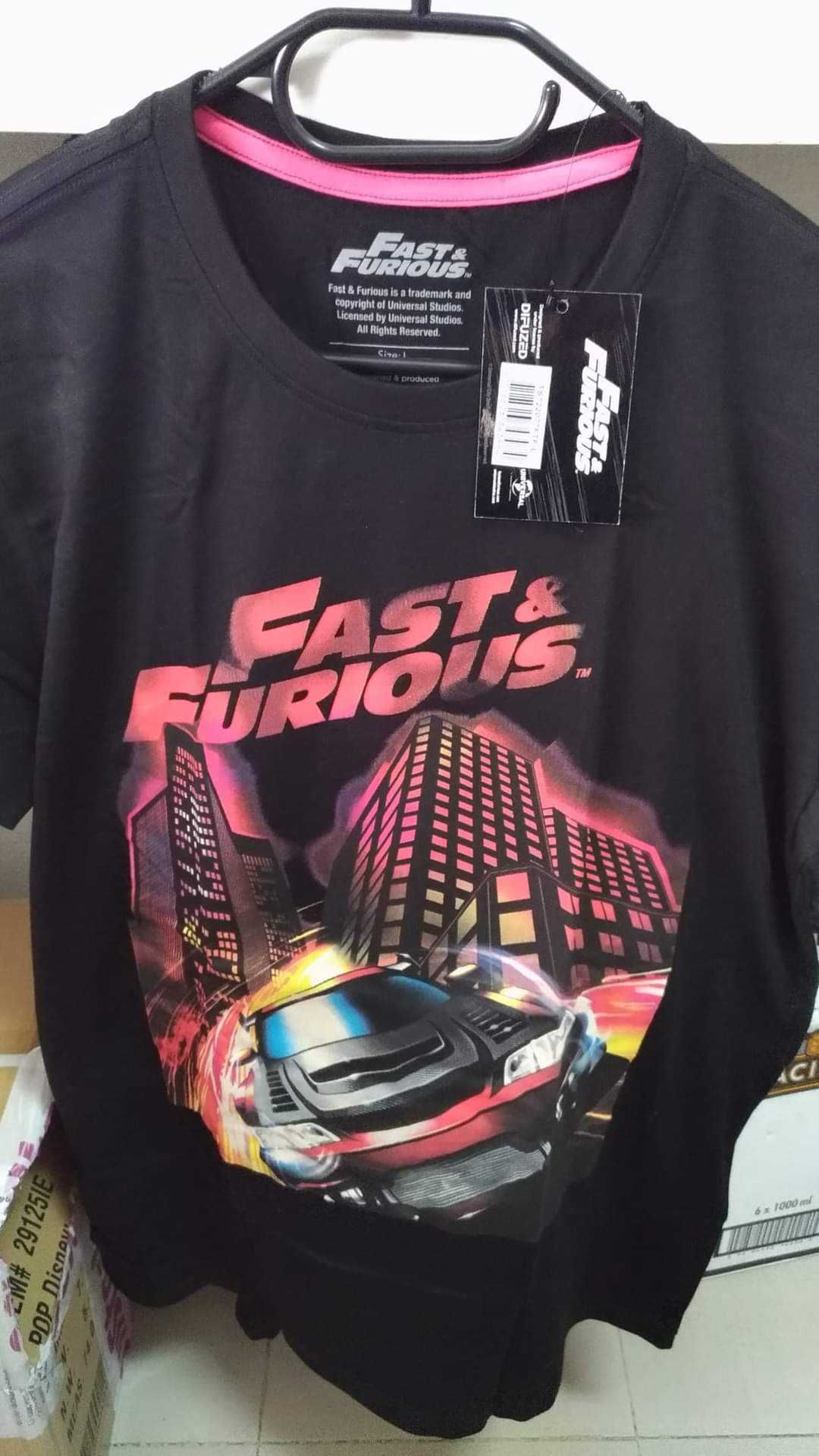 T-shirt Fast and Furious tamanho L