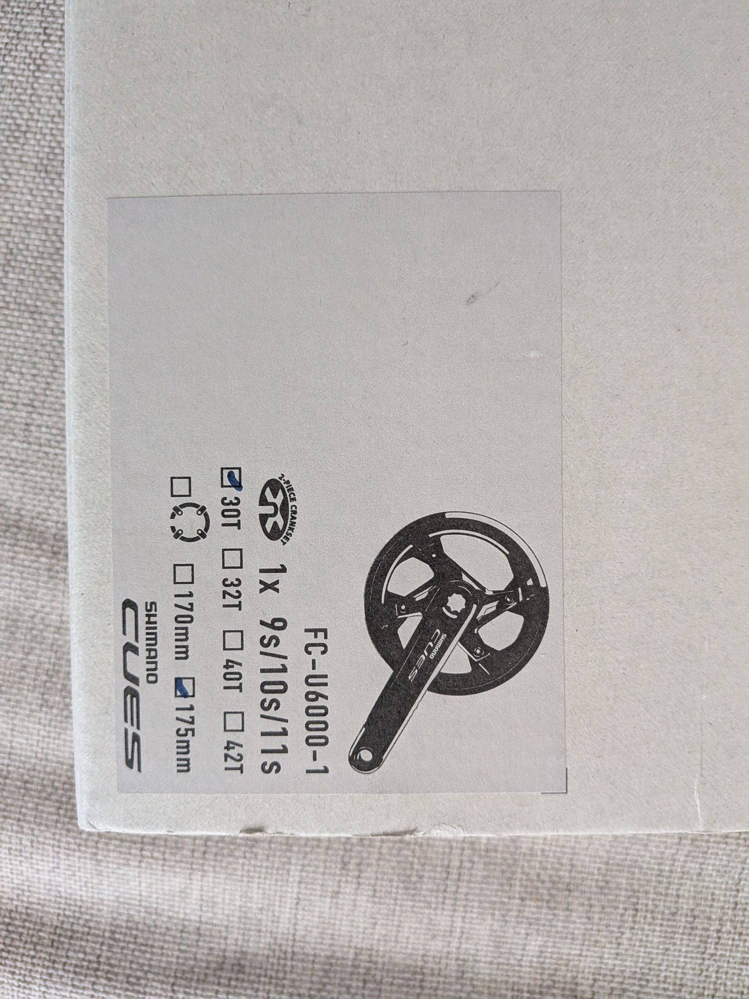 Korba Shimano Cues FC-U6000-1, ramiona 175mm, 30T zębów
