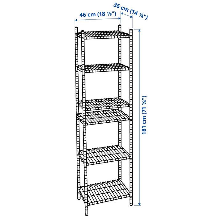 Ikea OMAR sekcje wysoka + niska