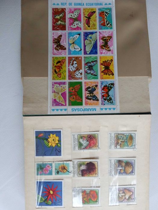 Альбом з марками флора-фауна + марочний лист