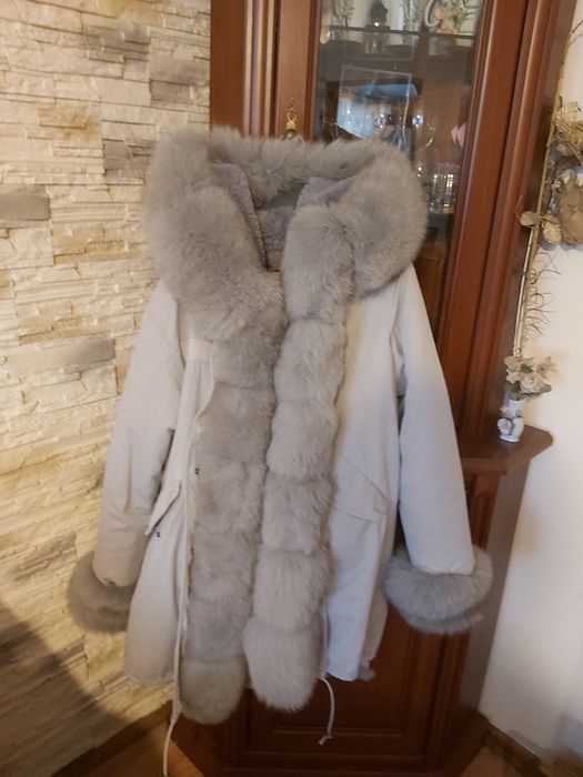 Kurtka parka z lisem