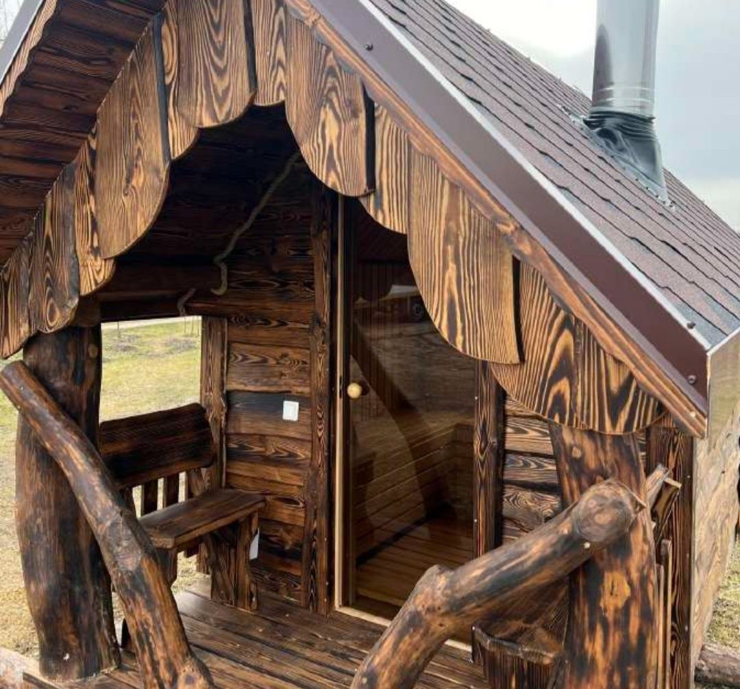 Sauna ogrodowa z piecem Harvia komplett