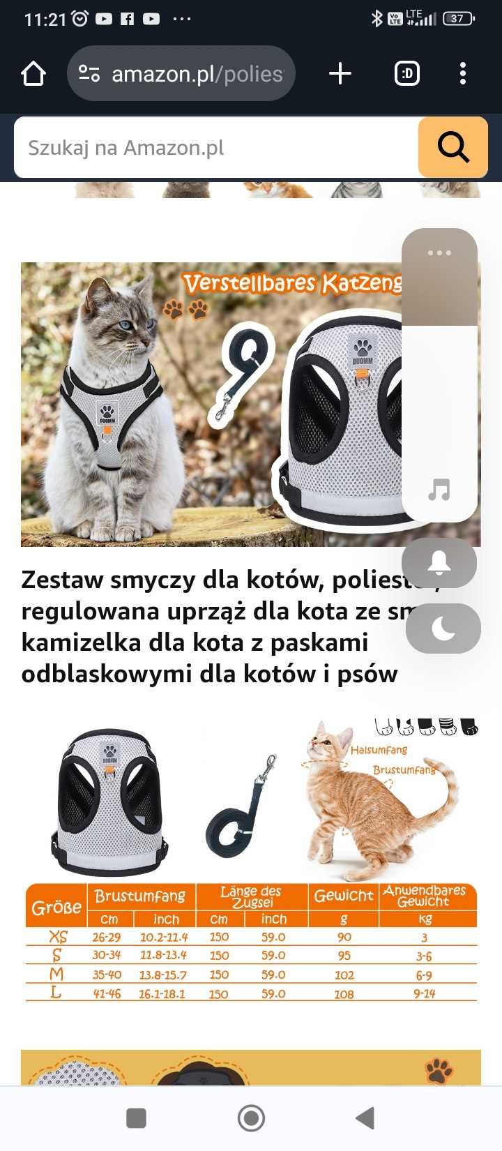 Obroża Smycz kamizelka zestaw