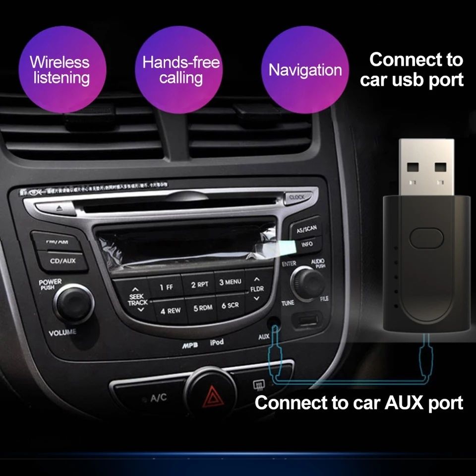 Приймач/передавач трансмиттер ресивер, звукова карта Bluetooth 5.1,aux